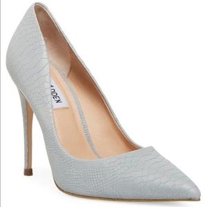 Steve Madden, Gray Daisie Pumps, 4”